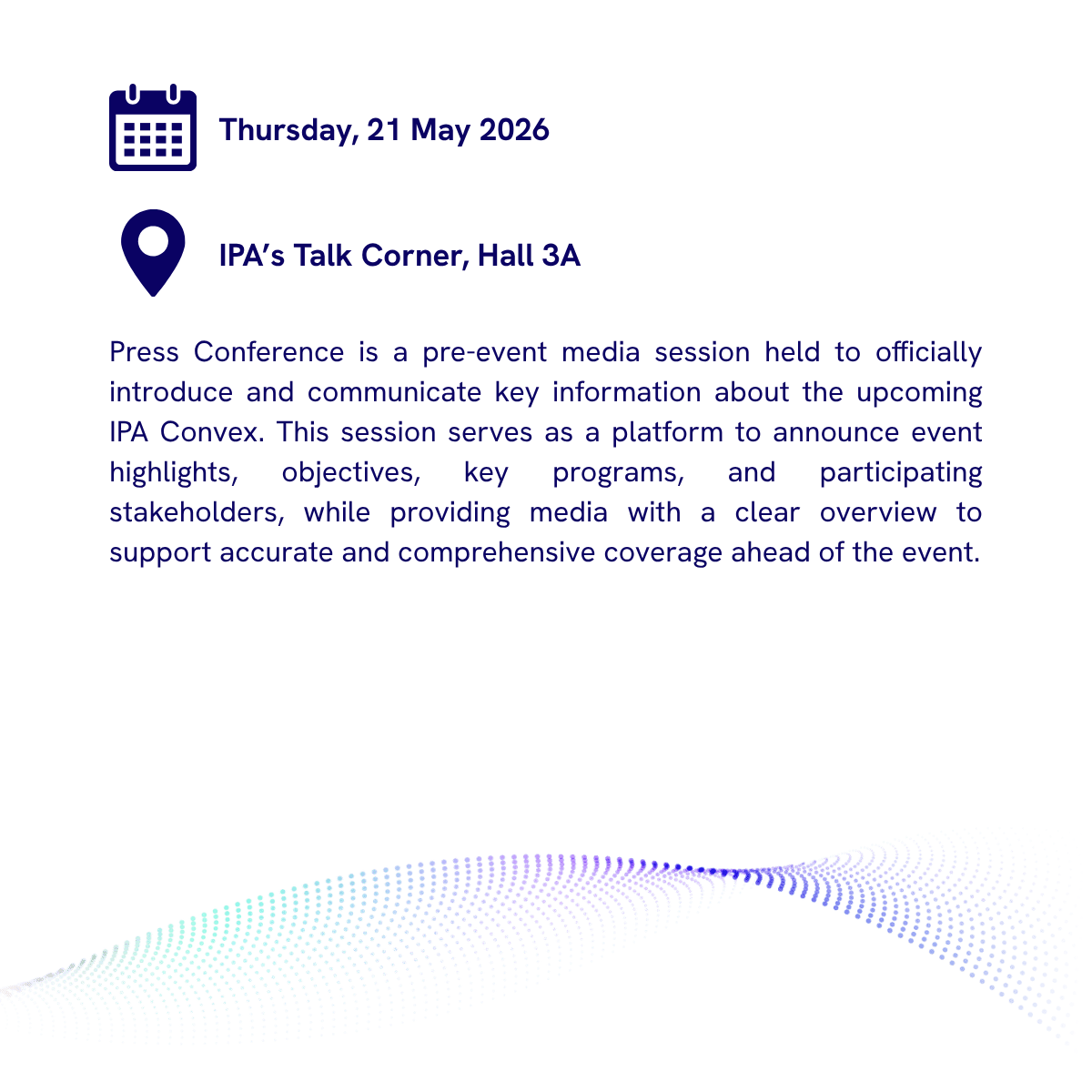 Press Conference IPA CONVEX 2026